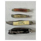 Old Pocket Knives Lot of 4