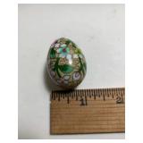 Hand Painted Easter Egg 1 1/2" long metal