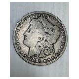 1901 O Morgan Silver Dollar
