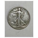 1938 Walking Liberty Silver Half Dollar