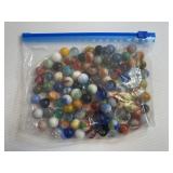 Antique Lot of Glass Marbles (Mixed Colors)