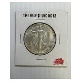1941 MS 63Liberty Walker 50cent High Grade