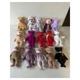 TY Beanie Babies Bears Lot of 15