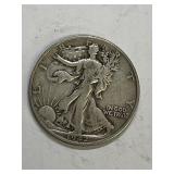 1942 D Walking Liberty Silver Half Dollar