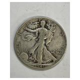 1941 D Walking Liberty Silver Half Dollar