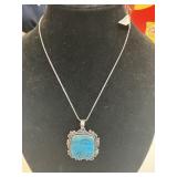 Pendant Necklace with chain German Silver