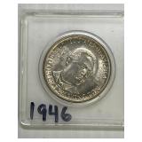 1946 Booker T Washington Half Dollar