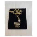 14K GF 18" necklace w/opal Charm