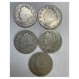 5 Different Dated 1800