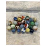 Mixed bag of 25 marbles1/2"-5/8"
