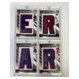 2008 Letterman Autograph Patch Letter All # to 20