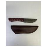 Custom Damascus Knife w/ Sheath