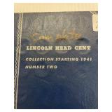 Lincoln Cent Book 1941 to 1975 Complete Set