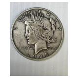 1923  Peace Silver Dollar