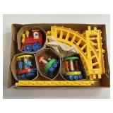 Vintage Plastic Toy Train Set In Box