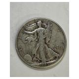 1945 D Walking Liberty Silver Half Dollar