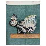 Vintage Planter w/poodle pulling a cart JAPAN