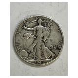 1943 S Walking Liberty Silver Half Dollar