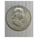 1962  Franklin Silver Half Dollar