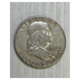 1962 D  Franklin Silver Half Dollar