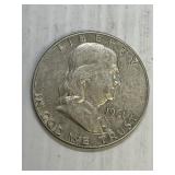 1961 D  Franklin Silver Half Dollar