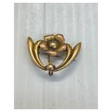 10k ge Brooch pin