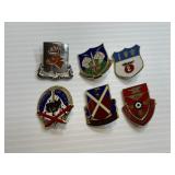 Lot of 6 ROTC Army Pins