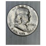 1952  Franklin Silver Half Dollar
