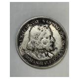 1893 US Columbian Exposition Silver Half Dollar