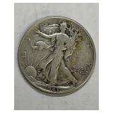 1943 Walking Liberty Silver Half Dollar