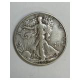 1944 D Walking Liberty Silver Half Dollar