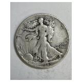 1943 S Walking Liberty Silver Half Dollar