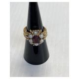 Ruby style stone Ring