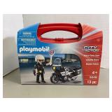 Playmobil Police and Motorcycle Set