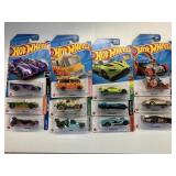 12-Hot Wheels Cars