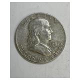 1962 D Franklin Silver Half Dollar
