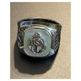 Silver USN Ring Marked Sterling