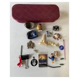 Quilted Fabric Case w/ Marbles, Heinz Pickle,