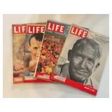 Lot of 1950s Life Magazines