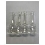 4 Single Stem Flower Vases-hand blown possible