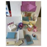 Vintage My Little Pony Stable with Ponies