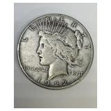 1922 PEACE SILVER DOLLAR