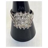 Cocktail Ring w/cluster of stones