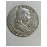 1961 D Franklin Silver Half Dollar