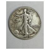 1943 D Walking Liberty Silver Half Dollar