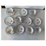 set Coffee Cups Saucers & Dessert Dish Bavaria