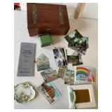 Old Wooden Chest with Handles postcard