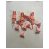 Vintage Little Girl Birthday Candle Holders