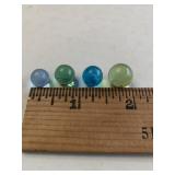 4 Glass Marbles