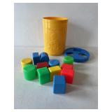 Fisher Price Blocks and Canister